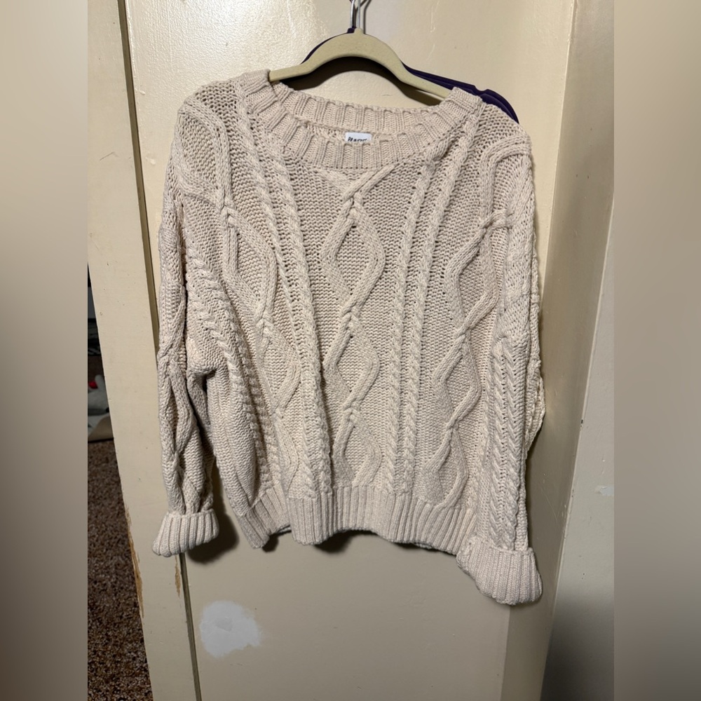 Cable knit sweater